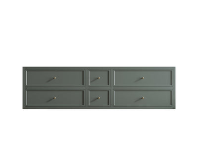 Roswell Floating 72 in. W x 22 in. D Double Sink Bathroom Vanity - Willow Bath and Vanity