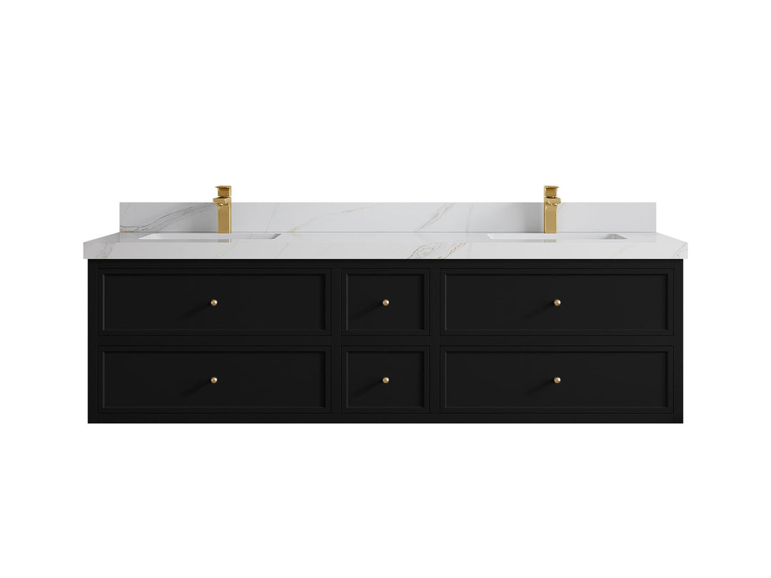Roswell Floating 72 in. W x 22 in. D Double Sink Bathroom Vanity - Willow Bath and Vanity