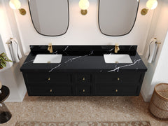 Roswell Floating 72 in. W x 22 in. D Double Sink Bathroom Vanity - photo 8
