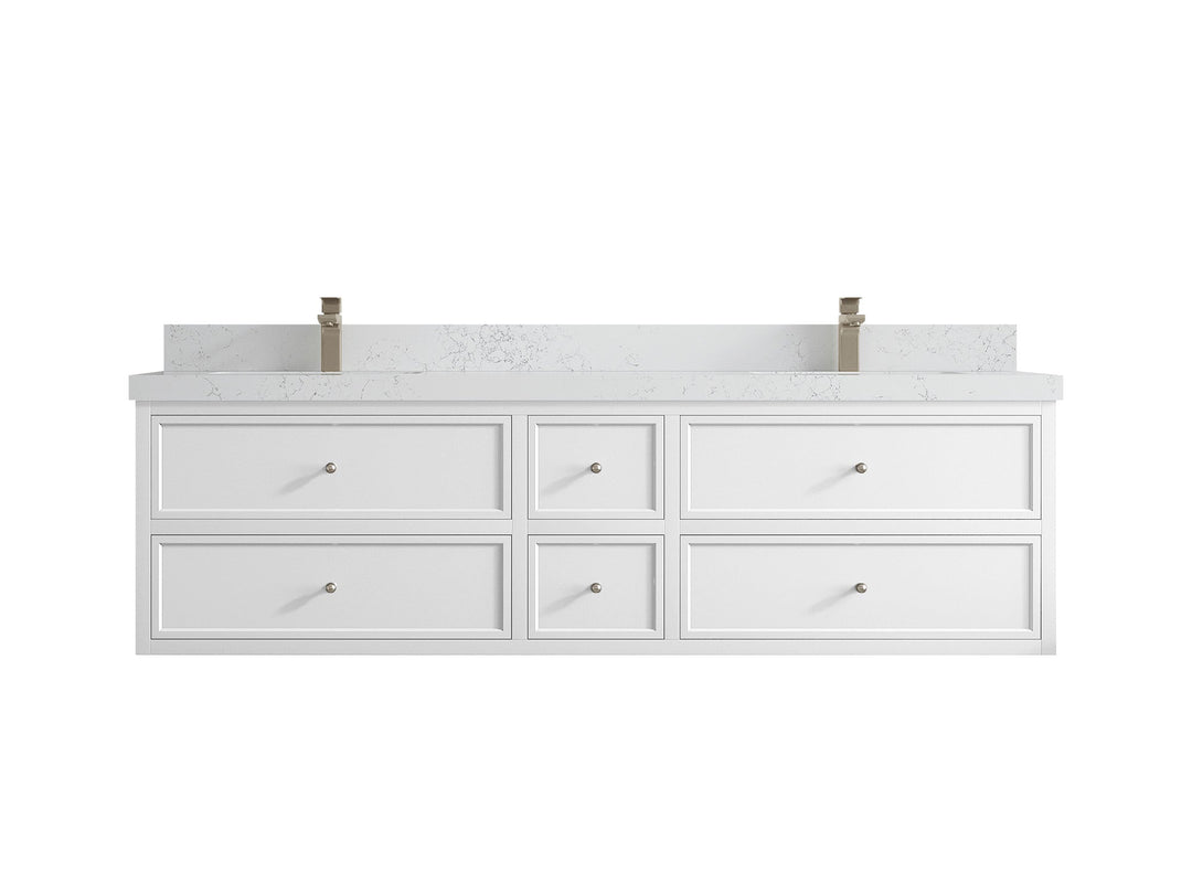 Roswell Floating 72 in. W x 22 in. D Double Sink Bathroom Vanity - Willow Bath and Vanity