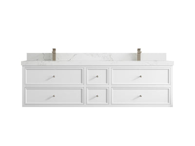 Roswell Floating 72 in. W x 22 in. D Double Sink Bathroom Vanity - Willow Bath and Vanity