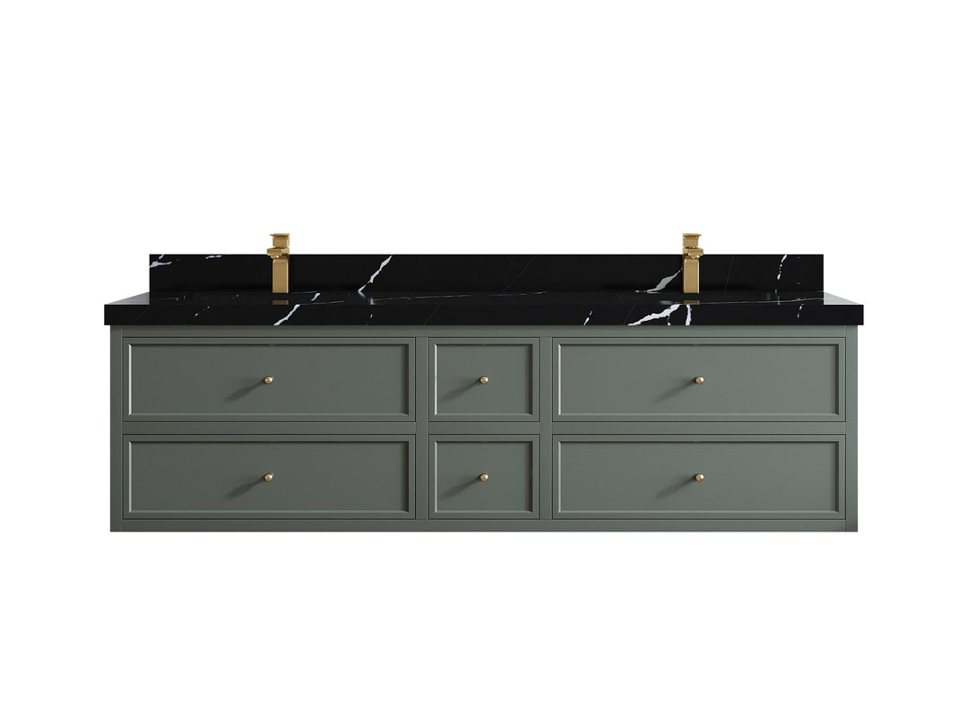 Roswell Floating 72 in. W x 22 in. D Double Sink Bathroom Vanity - Willow Bath and Vanity