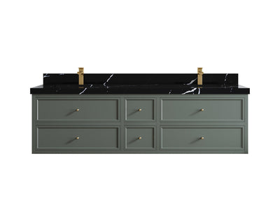Roswell Floating 72 in. W x 22 in. D Double Sink Bathroom Vanity - Willow Bath and Vanity