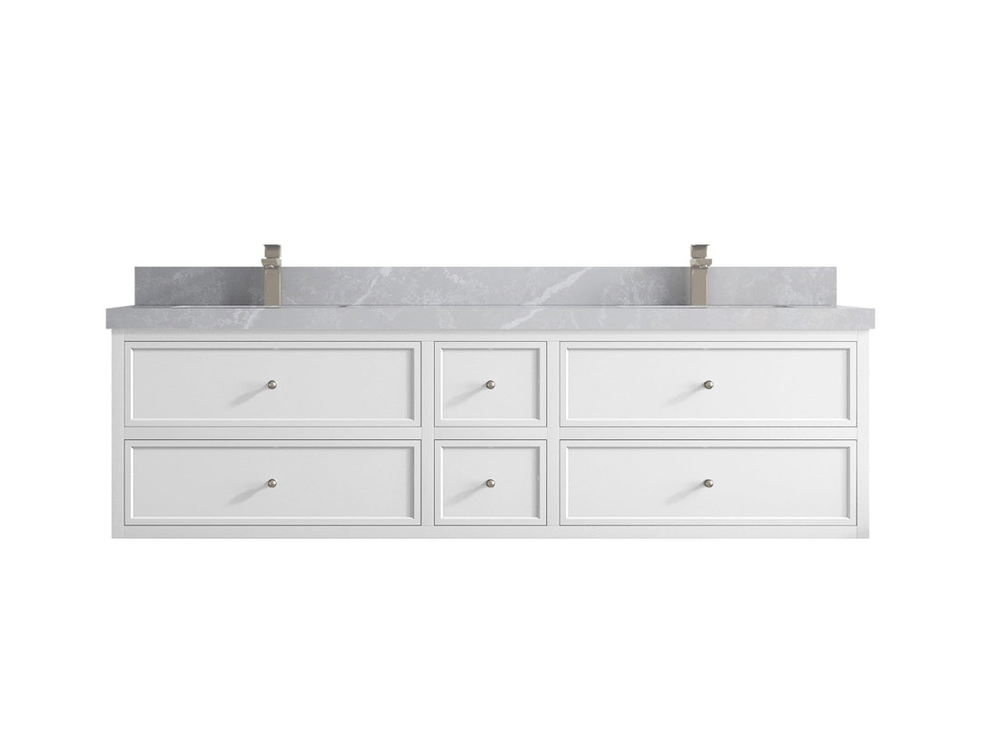 Roswell Floating 72 in. W x 22 in. D Double Sink Bathroom Vanity - Willow Bath and Vanity