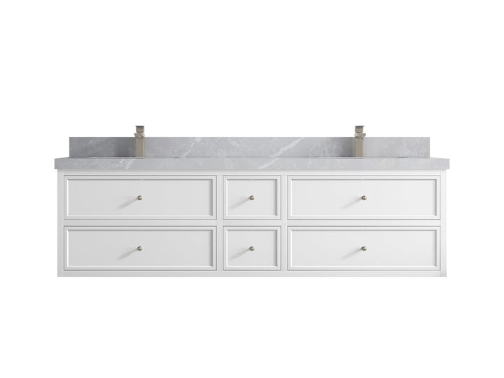 Roswell Floating 72 in. W x 22 in. D Double Sink Bathroom Vanity - photo 33
