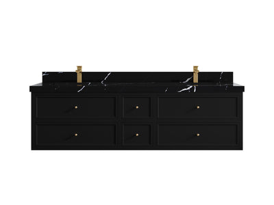 Roswell Floating 72 in. W x 22 in. D Double Sink Bathroom Vanity - Willow Bath and Vanity