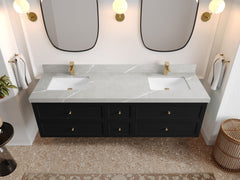 Roswell Floating 72 in. W x 22 in. D Double Sink Bathroom Vanity - photo 30