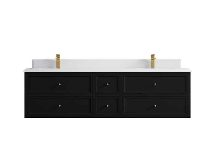 Roswell Floating 72 in. W x 22 in. D Double Sink Bathroom Vanity - photo 27