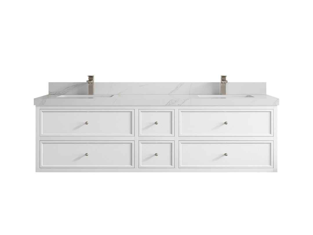 Roswell Floating 72 in. W x 22 in. D Double Sink Bathroom Vanity - Willow Bath and Vanity