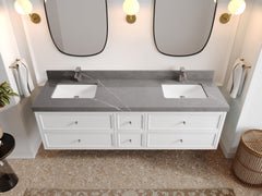 Roswell Floating 72 in. W x 22 in. D Double Sink Bathroom Vanity - photo 34