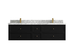 Roswell Floating 72 in. W x 22 in. D Double Sink Bathroom Vanity - photo 11