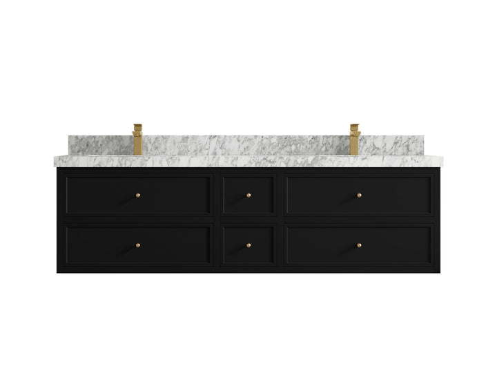 Roswell Floating 72 in. W x 22 in. D Double Sink Bathroom Vanity - photo 11