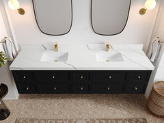 Roswell Floating 84 in. W x 22 in. D Double Sink Bathroom Vanity - photo 16