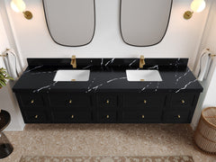 Roswell Floating 84 in. W x 22 in. D Double Sink Bathroom Vanity - photo 8