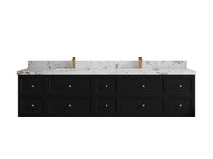 Roswell Floating 84 in. W x 22 in. D Double Sink Bathroom Vanity - photo 39