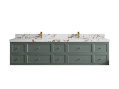 Roswell Floating 84 in. W x 22 in. D Double Sink Bathroom Vanity - photo 35