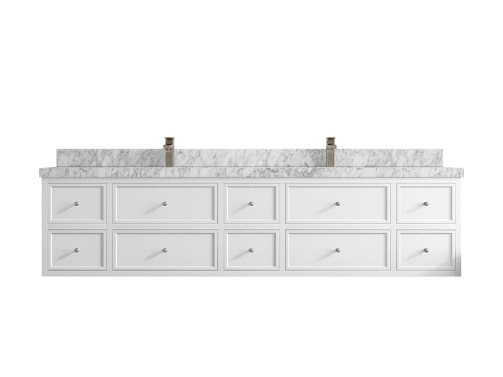 Roswell Floating 84 in. W x 22 in. D Double Sink Bathroom Vanity - photo 11