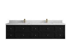 Roswell Floating 84 in. W x 22 in. D Double Sink Bathroom Vanity - photo 23