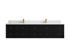 Roswell Floating 84 in. W x 22 in. D Double Sink Bathroom Vanity - photo 29
