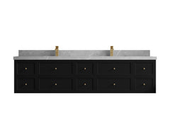 Roswell Floating 84 in. W x 22 in. D Double Sink Bathroom Vanity - photo 33