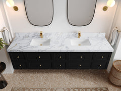 Roswell Floating 84 in. W x 22 in. D Double Sink Bathroom Vanity - photo 20
