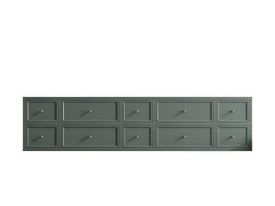 Roswell Floating 84 in. W x 22 in. D Double Sink Bathroom Vanity - Willow Bath and Vanity
