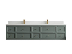 Roswell Floating 84 in. W x 22 in. D Double Sink Bathroom Vanity - photo 43
