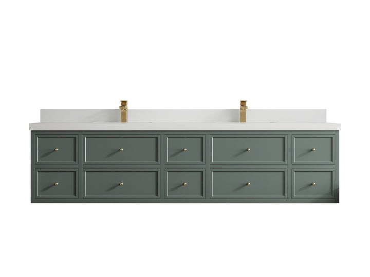 Roswell Floating 84 in. W x 22 in. D Double Sink Bathroom Vanity - photo 43