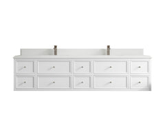 Roswell Floating 84 in. W x 22 in. D Double Sink Bathroom Vanity - photo 29