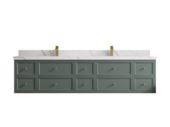 Roswell Floating 84 in. W x 22 in. D Double Sink Bathroom Vanity - photo 17