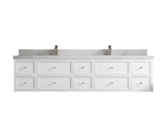 Roswell Floating 84 in. W x 22 in. D Double Sink Bathroom Vanity - photo 1