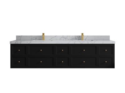 Roswell Floating 84 in. W x 22 in. D Double Sink Bathroom Vanity - Willow Bath and Vanity