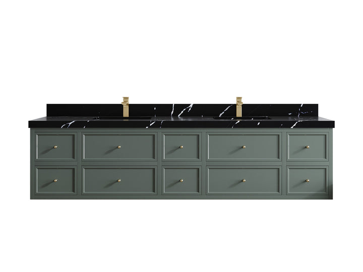 Roswell Floating 84 in. W x 22 in. D Double Sink Bathroom Vanity - photo 9