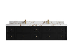 Roswell Floating 84 in. W x 22 in. D Double Sink Bathroom Vanity - photo 37