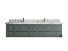 Roswell Floating 84 in. W x 22 in. D Double Sink Bathroom Vanity - photo 37