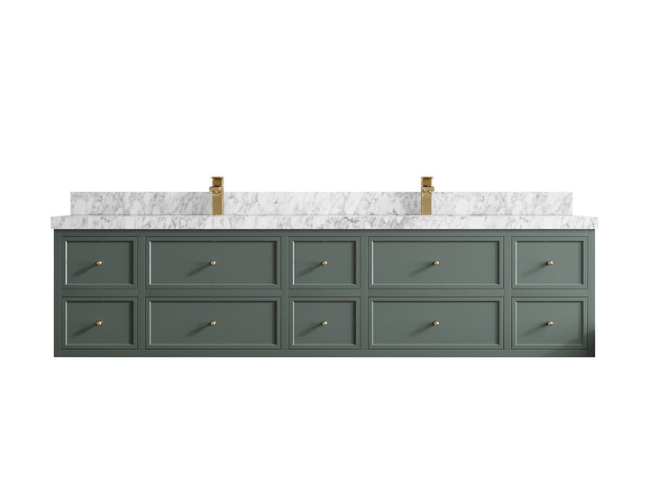 Roswell Floating 84 in. W x 22 in. D Double Sink Bathroom Vanity - photo 11