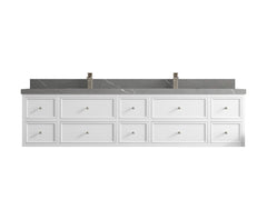 Roswell Floating 84 in. W x 22 in. D Double Sink Bathroom Vanity - photo 35