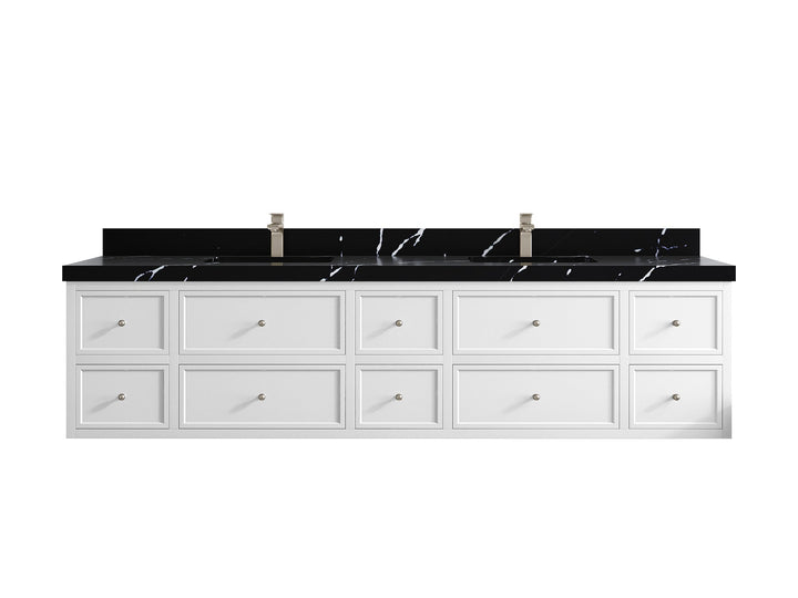 Roswell Floating 84 in. W x 22 in. D Double Sink Bathroom Vanity - photo 9