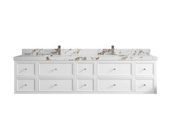 Roswell Floating 84 in. W x 22 in. D Double Sink Bathroom Vanity - photo 37