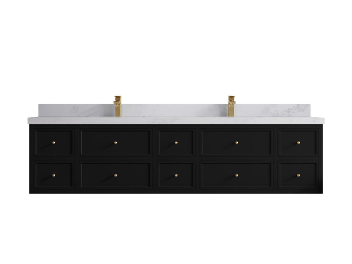Roswell Floating 84 in. W x 22 in. D Double Sink Bathroom Vanity - photo 19
