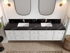 Roswell Floating 84 in. W x 22 in. D Double Sink Bathroom Vanity - photo 8