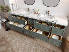 Roswell Floating 84 in. W x 22 in. D Double Sink Bathroom Vanity - photo 3
