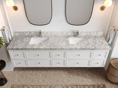 Roswell Floating 84 in. W x 22 in. D Double Sink Bathroom Vanity - Willow Bath and Vanity