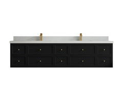 Roswell Floating 84 in. W x 22 in. D Double Sink Bathroom Vanity - photo 13