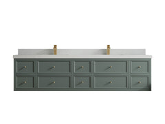 Roswell Floating 84 in. W x 22 in. D Double Sink Bathroom Vanity - photo 13