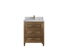 Santa Monica Teak Wood 30 in. W x 22 in. D Single Sink Bathroom Vanity - photo 25