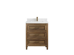 Santa Monica Teak Wood 30 in. W x 22 in. D Single Sink Bathroom Vanity - photo 35