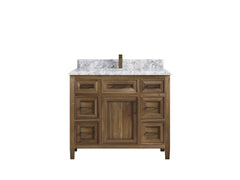 Santa Monica Teak Wood 42 in. W x 22 in. D Single Sink Bathroom Vanity - photo 47