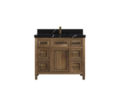 Santa Monica Teak Wood 42 in. W x 22 in. D Single Sink Bathroom Vanity - photo 10
