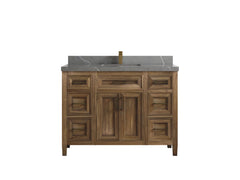 Santa Monica Teak Wood 48 in. W x 22 in. D Single Sink Bathroom Vanity - photo 40